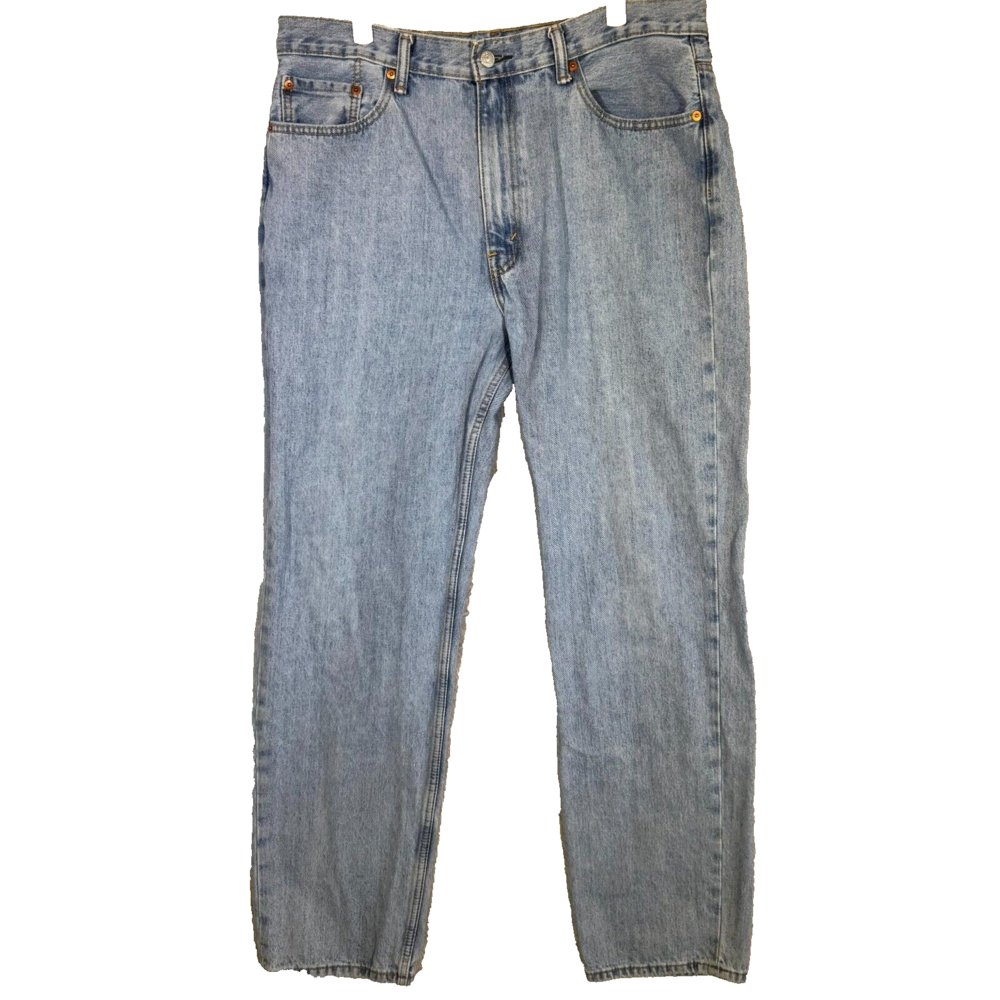 Levi's 550 Men's Jeans 38x34 (36x33) Blue Denim Relaxed Fit Tapered Leg